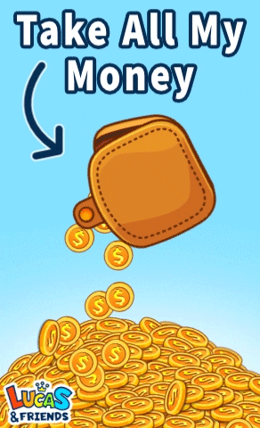 Pay Day Money GIF by Lucas and Friends by RV AppStudios