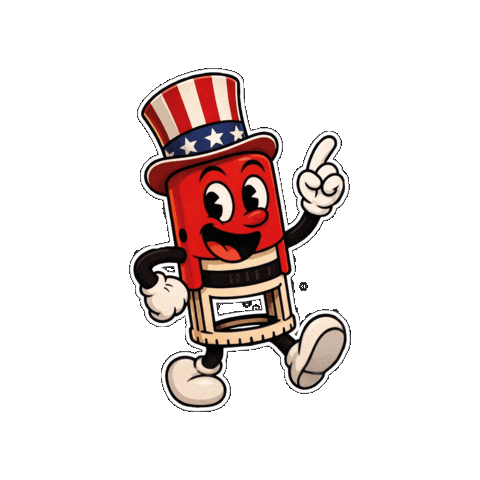 America Anniversary Sticker by TraxxPrinter