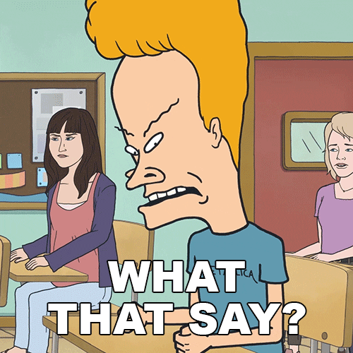 What That Say Beavis And Butthead GIF by Paramount+