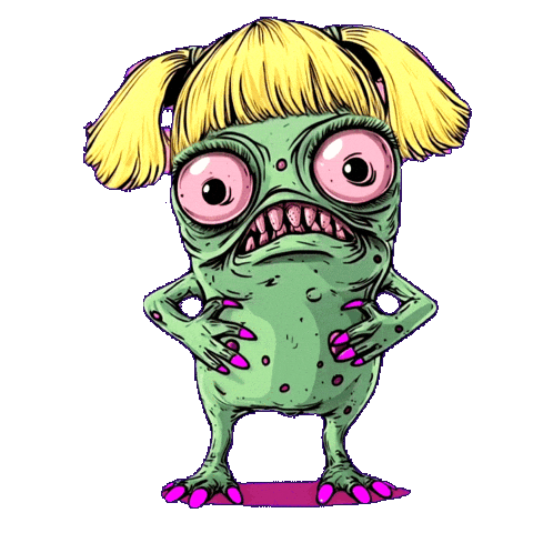 Over It Ugh Sticker by Glooberts