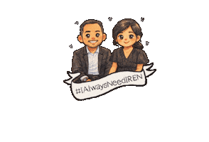 Couple Wedding Sticker