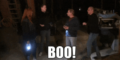 Scared Boo GIF by Chef Robert Irvine
