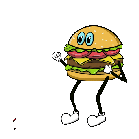 Hamburger Helper Burger Sticker by jbianart