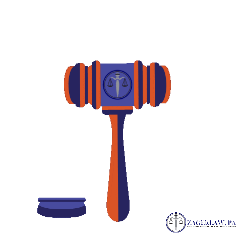 Zager Law, P.A. Sticker