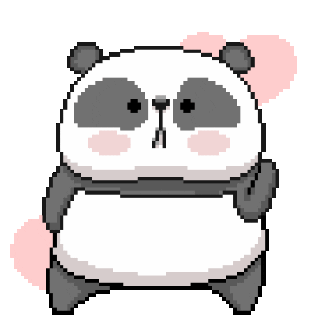 pink panda GIF