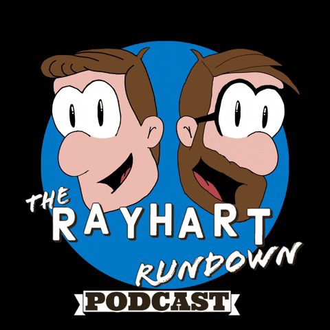 rayhartrundown cartoon comedy blue podcast GIF
