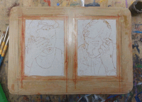 hozroprintshop drawing printing printmaking lithography GIF