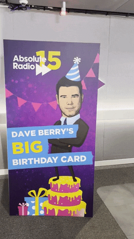 Dave Berry Birthday GIF by AbsoluteRadio