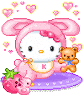 hello kitty glitter GIF