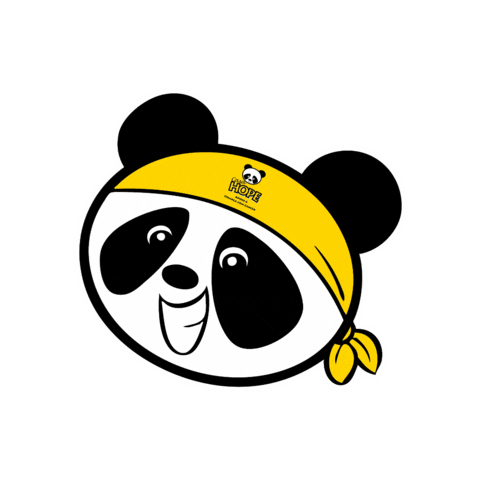 Feliz Panda Sticker by CasaHope