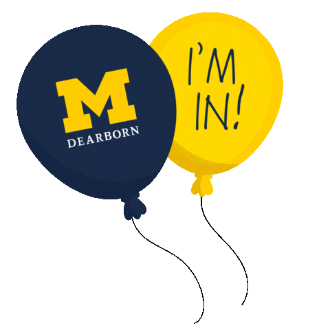 Umd Go Blue Sticker by University of Michigan-Dearborn