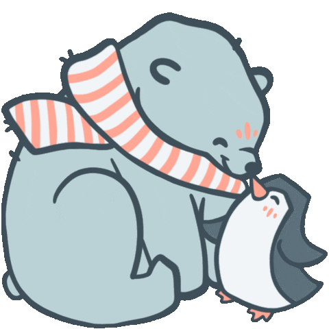 Polar Bear Love Sticker