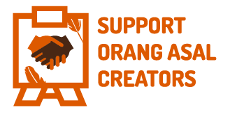 Orang Asal Sticker by The 14% Project