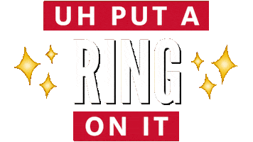 Put A Ring On It Sticker by University of Houston