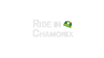 Chamonix Mont Blanc Riding Sticker by Zero G Chamonix