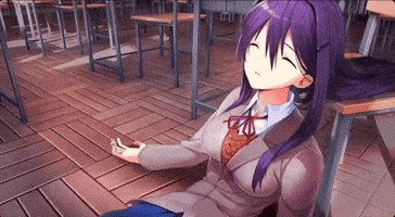 Yuri Monika GIF
