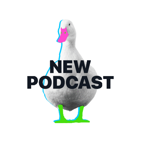 Podcast Duck Sticker by Ducklife