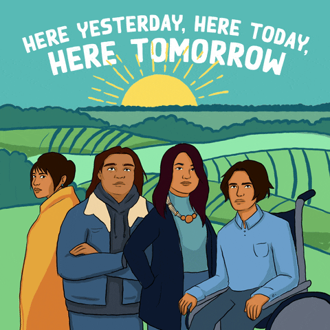 We Are Here Indigenous People GIF by INTO ACTION