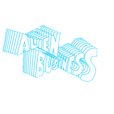 Alien Business Film Sticker