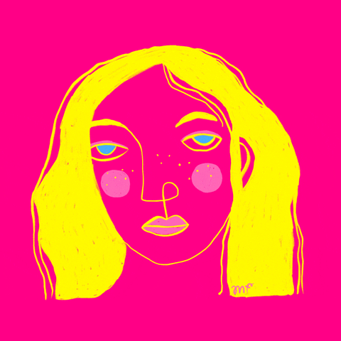maddieflythe girl pink woman hair GIF