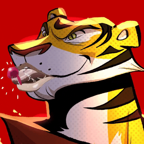 Tongue Tiger GIF by Gen City Labs