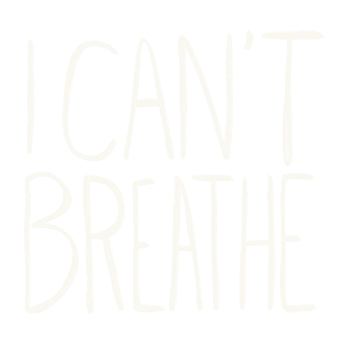 I Cant Breathe Black Lives Matter Sticker by Jef Caine