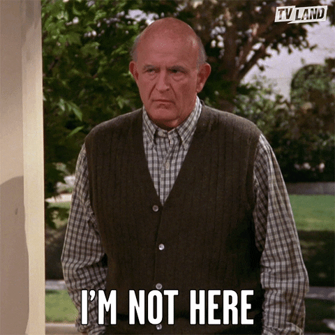 I&#39;M Not Here Everybody Loves Raymond GIF by TV Land