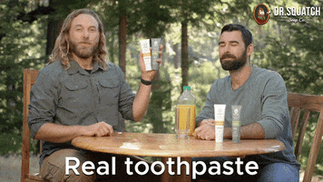 Real Men Toothpaste GIF by DrSquatchSoapCo