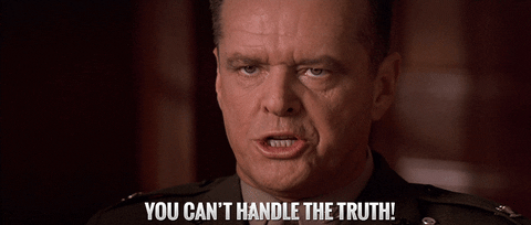 Jack Nicholson You Cant Handle The Truth GIF - Find & Share on GIPHY