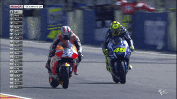 Valentino Rossi Racing GIF by MotoGP™