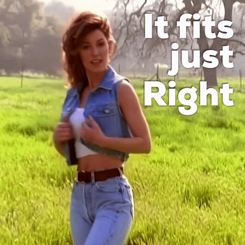 Just Right Fits GIF by Shania Twain
