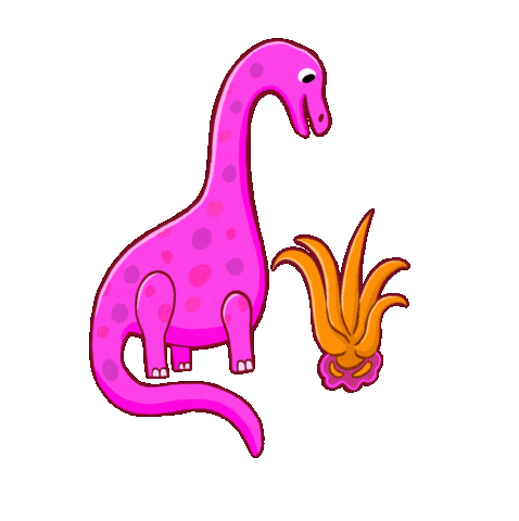 Pink Dino Sticker by BiMA kids