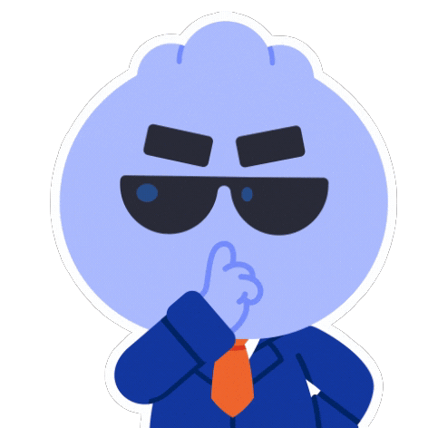 Agent Be Quiet Sticker by Kudai