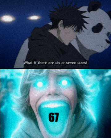 6 7 Anime Meme GIF
