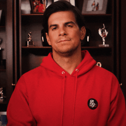 Fantasy Football Thumbs Down GIF by Red Baron Pizza