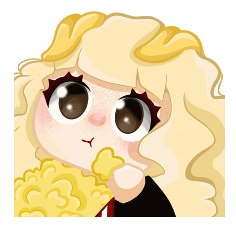 Puppy Popcorn Sticker
