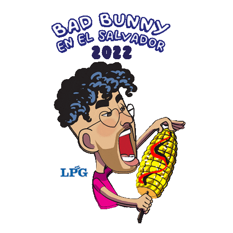 Badbunny Elote Loco Sticker by Grupo LPG