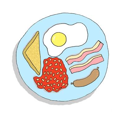 hungry bacon and eggs GIF