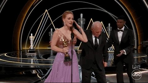 Jessica Chastain Win GIF by The Academy Awards - Find & Share on GIPHY