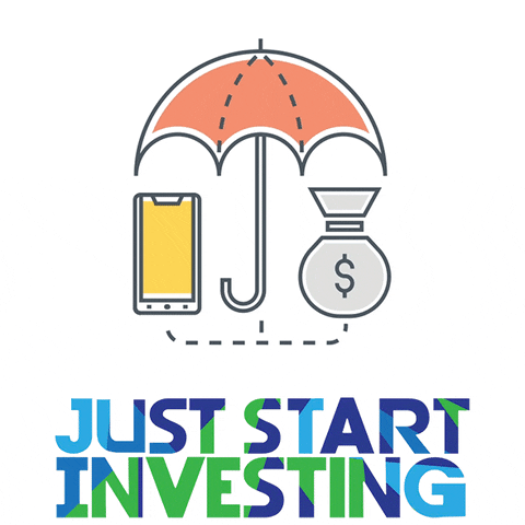 Money Umbrella GIF by JustStartInvesting