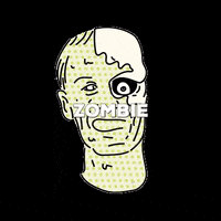 Face Zombie GIF