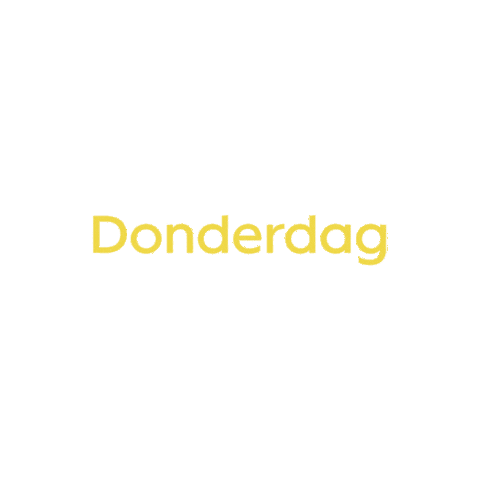 Thursday Donderdag Sticker by 100% Leiden