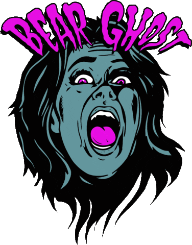 Bear Ghost Sticker