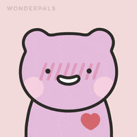 Blushing In Love GIF by WonderPals