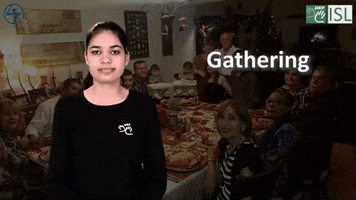 Gathering Sign Language GIF by ISL Connect