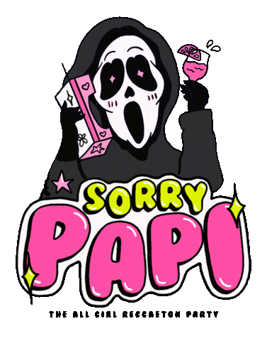 Sorry Papi Halloween Sticker by SORRYPAPITOUR