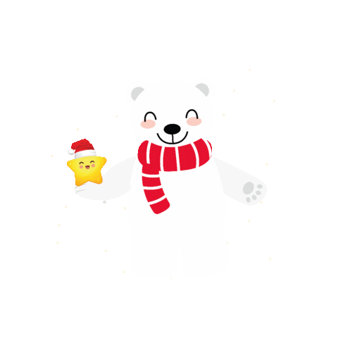 Happy Snow Sticker by Clube das Estrelinhas