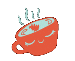 Coffee Orange Sticker