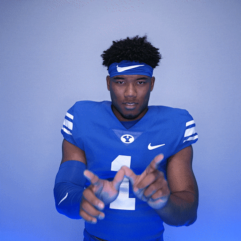 Byu Football Win GIF by BYU Cougars