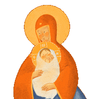 Praying Eastern Orthodox Sticker by Ancient Faith Kids